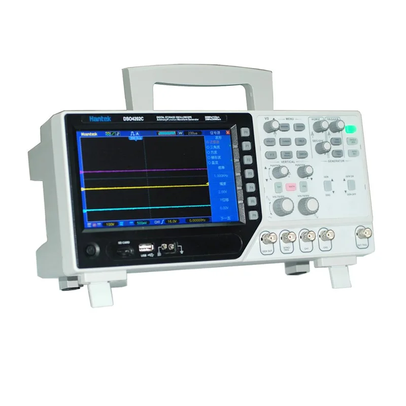 

Original Hantek DSO4102S 2 Channels 100MHz 1 Channel Arbitrary/Function Waveform Generator DSO4102S PC USB Handheld Oscilloscope
