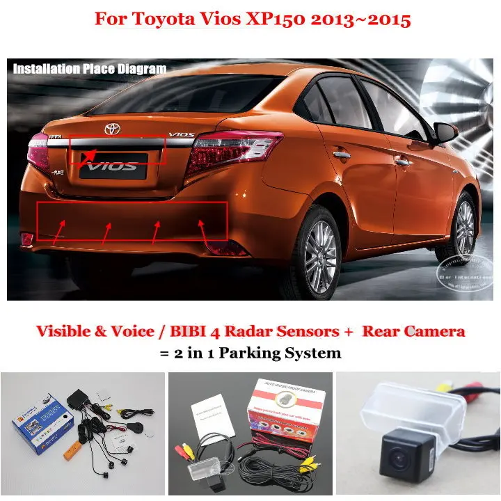 Автомобильный датчик парковки для Toyota Vios XP150/Verso EZ/Sportsvan камера заднего вида