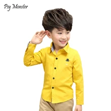 Рубашки для мальчиков; Брендовая детская рубашка; одежда с длинными рукавами для мальчиков; хлопковая Детская школьная одежда для подростков; Camisa Menino; рубашка; B27