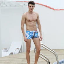 Горячие шорты с купальные костюмы с подкладкой купальные костюмы Пляжная одежда Горячие мужские печатные пляжные шорты для плавания плавки с струнами забавные