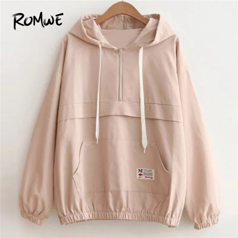 Kangaroo Pocket Plain Casual Outerwear Kangaroo Pocket Plain Casual Outerwear