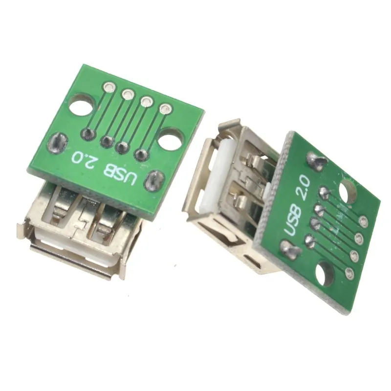 

Thinary Electronic 10 pcs USB2.0 Female to 4P DIP Switch DIP Adapter Board Module USB Adapter Plate