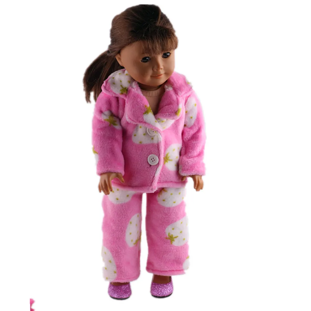 1 компл. = брюки + пальто пижамы модной одежды American girl куклы подходит для 18 &quotamerican
