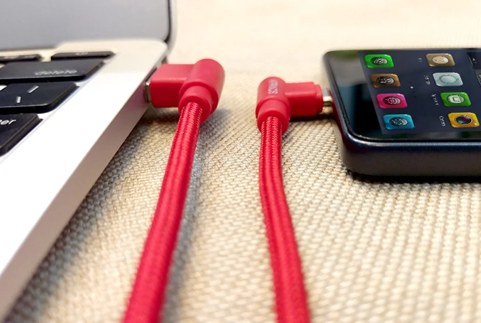 APPACS нейлоновый usb type-C кабель 2.4A USB C быстрое зарядное устройство кабель синхронизации данных 90 градусов кабель type-c для Xiaomi Mi6 huawei samsung S9