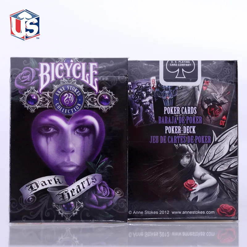 

Bicycle Anne Stokes Collection Dark Hearts Deck Original USA Bicycle Poker 88*63mm