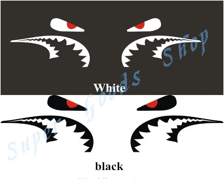 

bike frame stickers decal with cute Shark mouth MTB mountain bicycle fork