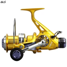 11BB спиннинговая рыболовная Катушка 5,2: 1 двойное тормозное рыболовное колесо алюминиевая катушка с ЧПУ металлическая ручка