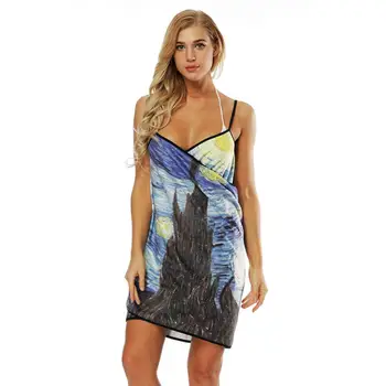 

universe star Beach towel sexy Swimming Bath Towel slip dress Tapestry Blanket Decor bikini cover Sunshine Throw DropShipping