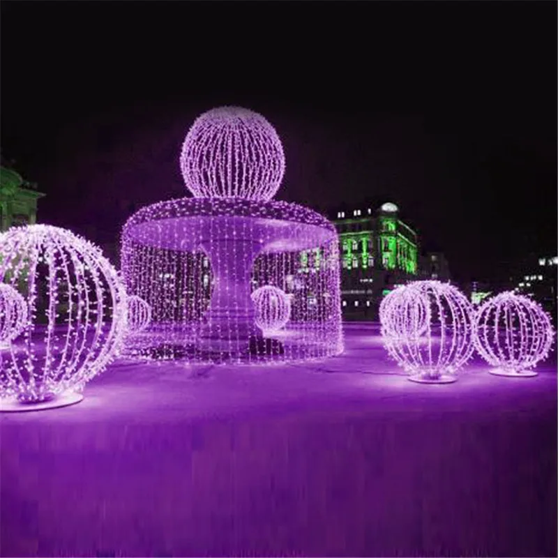 

New 10m LED String Light Lamp Purple Waterproof Christmas Tree Decoration Romantic Light Flashing Light Party 220V AC Hot Sale