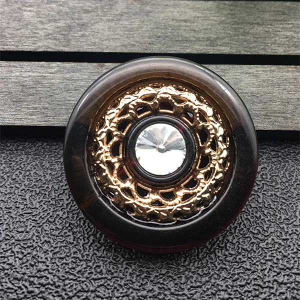 

New 10pieces High grade Resin Openwork rhinestone jacket buttons shirt Sweater button Decorations Accessories 40mm Free shipping