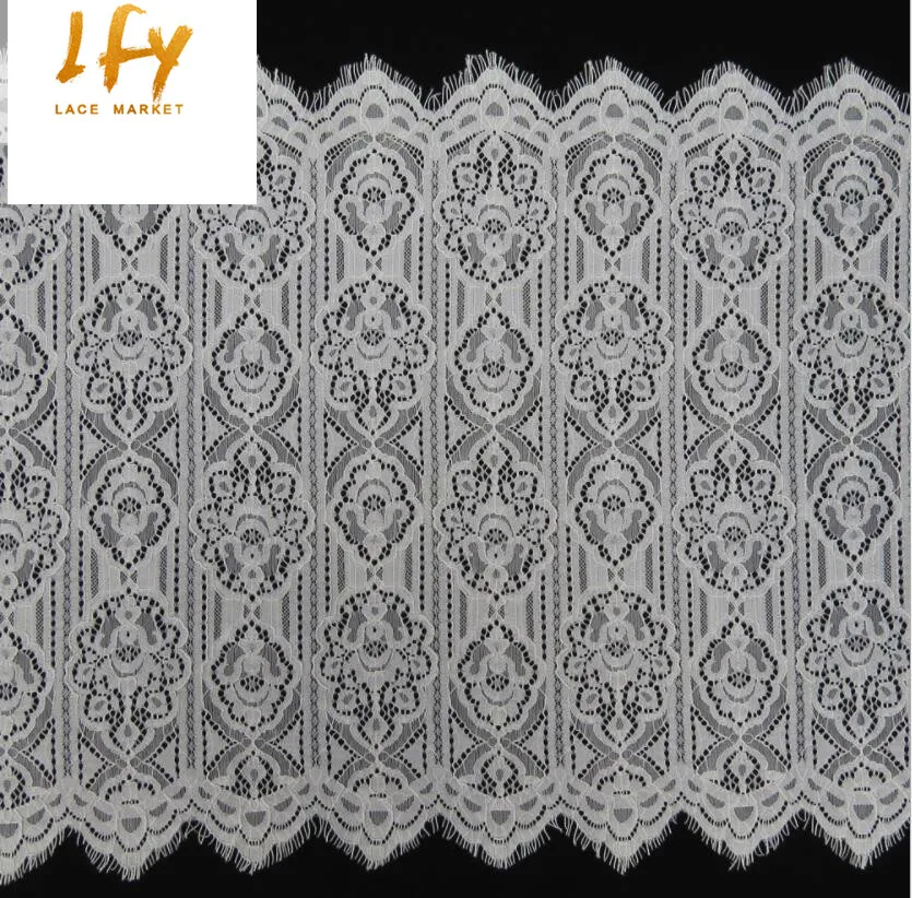 

48cm x 300 cm Fashion cord french chantilly lace trim strip garment accessory DIY sewing home decorative fabric craft material