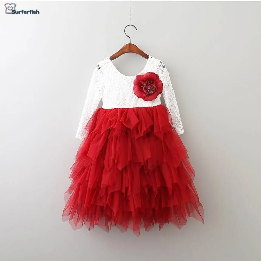 Retail New Girls Lace Dress Flower Tiered Tulle Maxi Dress Long Sleeve Princess Valentine's Day Wear Flowers Applique big girls
Retail New Girls Lace Dress Flower Tiered Tulle Maxi Dress Long Sleeve Princess Valentine's Day Wear Flowers Applique big girls