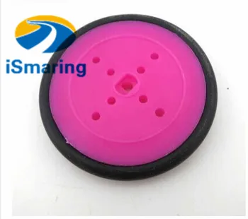 

40PCS Combination of small wheels D-hole rubber small pulley wheel tire wheel handmade DIY model toys