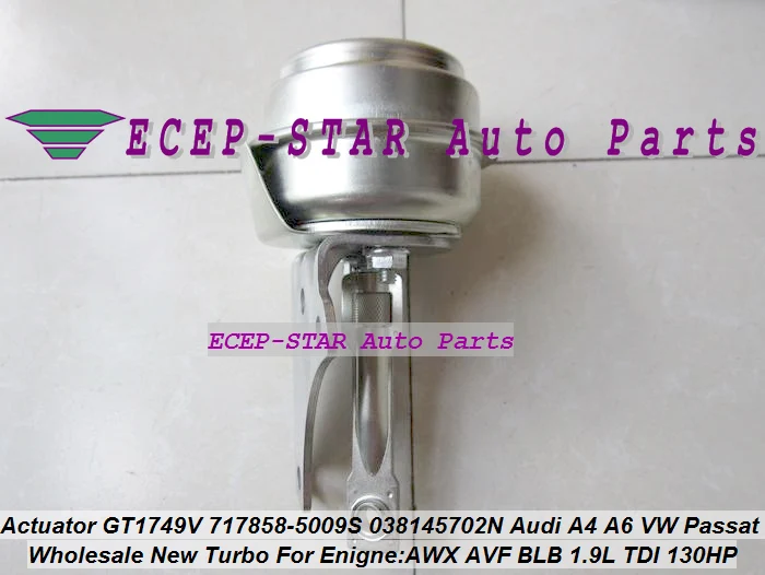 Actuator GT1749V 717858-5009S 038145702N Audi A4 A6 Skoda Superb Passat B6 AWX AVF 1.9L (3)