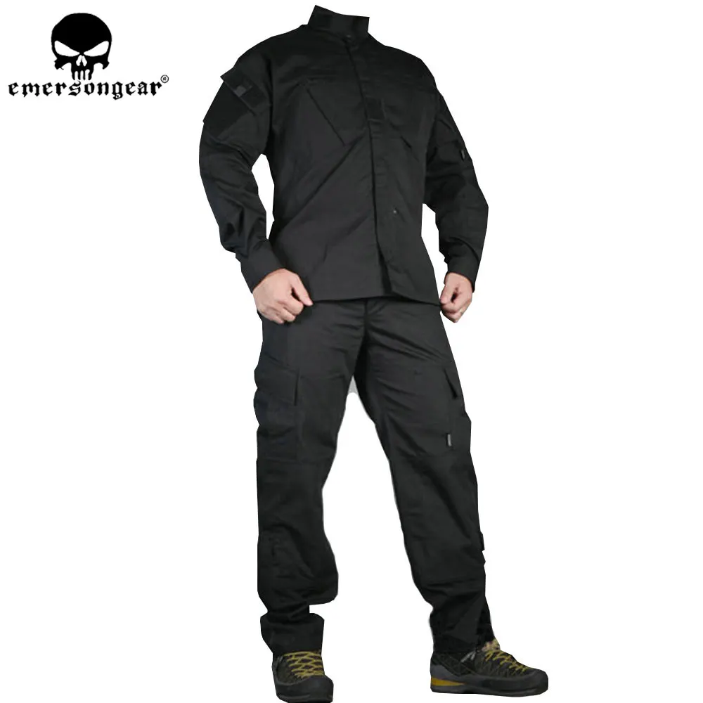 Emersongear ARMY BDU Combat Uniform Wild Outdoor Suit&pants Black
