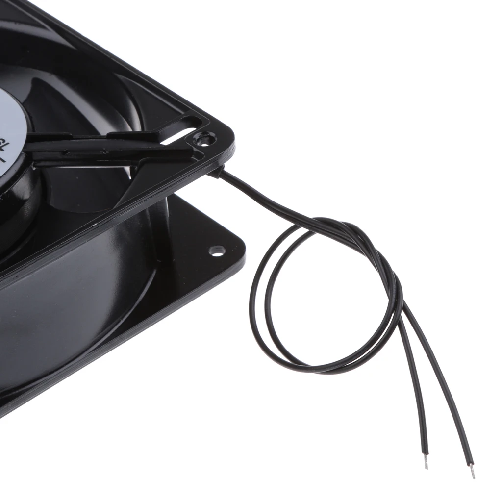 2Pcs 12cm 220V DC Cabinet Cooling Fan Cooler Kit For Industrial Computer