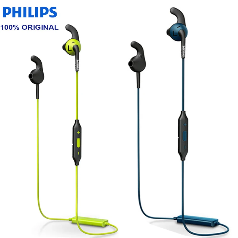

Philips SHQ6500 Neckband Bluetooth Wireless Headphones Earphone Bass Waterproof Headset with Microphone for Iphone X