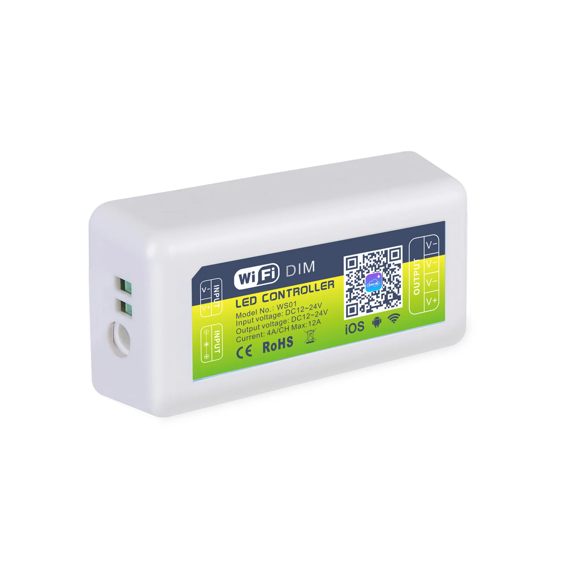 Умный светодиодный контроллер с регулировкой яркости Wi Fi Andriod IOS RGBW RGB CCT 4A 3CH DC12 24V