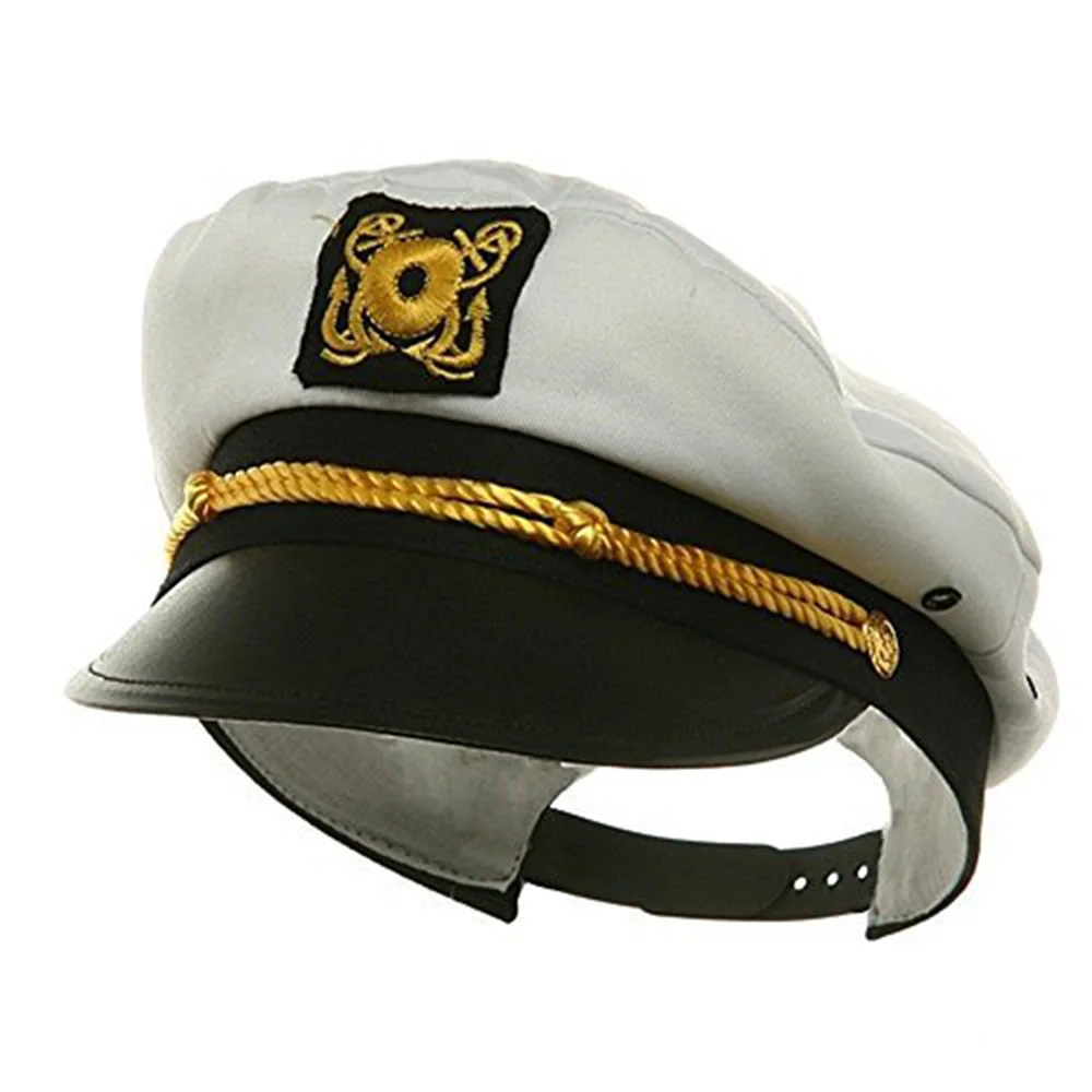 Ребенок Yacht кепки Тейн вечерние шляпа корабль военно-морской офицер море шкипер костюм капитана аксессуар регулируемый