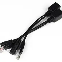 2 шт.(1 пара) кабель адаптер POE RJ45 POE инжектор+ POE сплиттер модуль питания 12-48 В для ip-камеры 2 шт.(1 пара) кабель адаптер POE RJ45 POE инжектор+ POE сплиттер модуль питания 12-48 В для ip-камеры