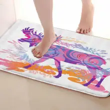 Коврик для ванной комнаты в стиле оленя, Забавный Противоскользящий коврик для ванной, аксессуары для душевой занавески, соответствующие вашей душевой занавеске