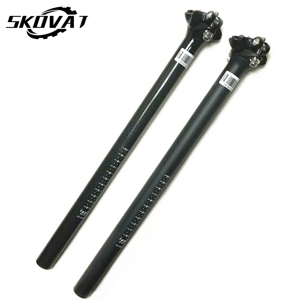 

New Carbon Bicycle Seatpost 25.4 Mountain Bike Seat Post MTB Carbon Seatpost Road Bike 25.4 350 400mm Bicycle Parts