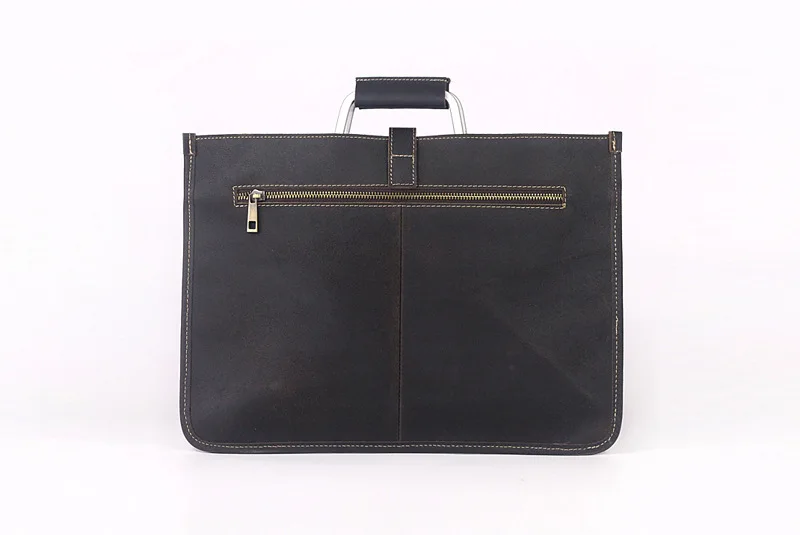  2019 new style leather rectangle thin business bag office laptop bags