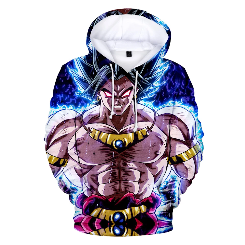 Dragon Ball Супер Broly 3D Аниме Толстовка с капюшоном более размер d Модные женские/мужские крутой пуловер уличная толстовка плюс размер