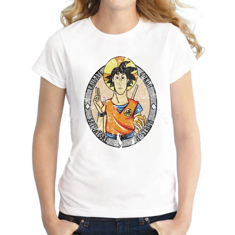 Laudate-Goku-funny-design-women-t-shirt-short-sleeve-slim-fashion-lady-tops-The-Dragon-Ball (1)