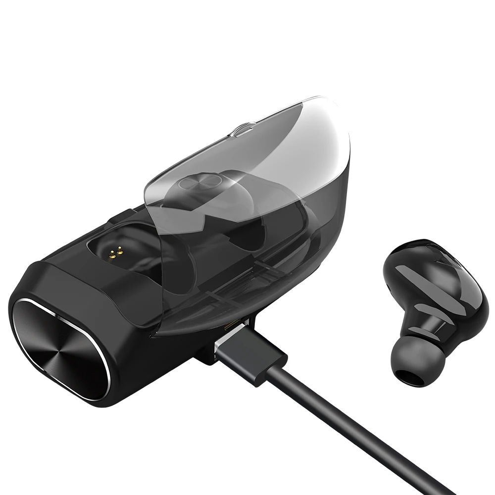 V6, водонепроницаемые наушники, Bluetooth 5,0, наушники, мини TWS, беспроводные наушники, басовая гарнитура для телефона+ 2600 мАч, зарядное устройство