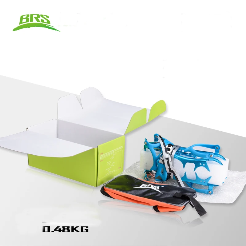 BRS-S3 Сверхлегкий 14 зубы алюминиевого сплава альпинистские кошки накладка против скольжения на льду для улицы при гололеде альпинистские принадлежности снежное прогулки