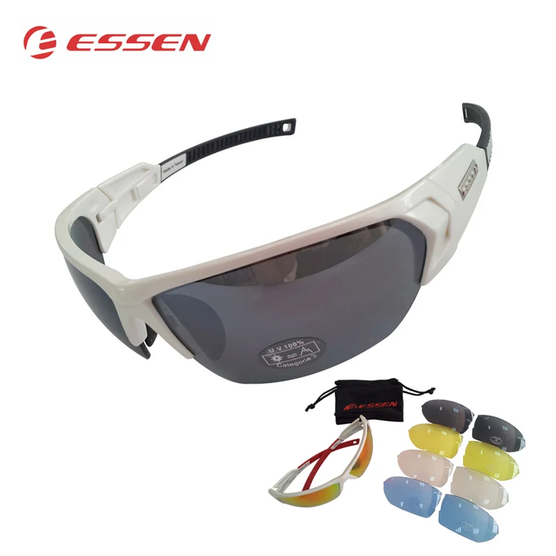 ESSEN Polarized Cycling Glasses Men Sports Sunglasses Road MTB Mountain Bike Bicycle Riding Protection Goggles Eyewear 5 Lens 