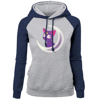 

2019 Autumn Winter Sweatshirt For Women Slim Hoody Print Cartoon Sailor Moon Kawaii Hoodies Women's Sportswear Harajuku Kpop