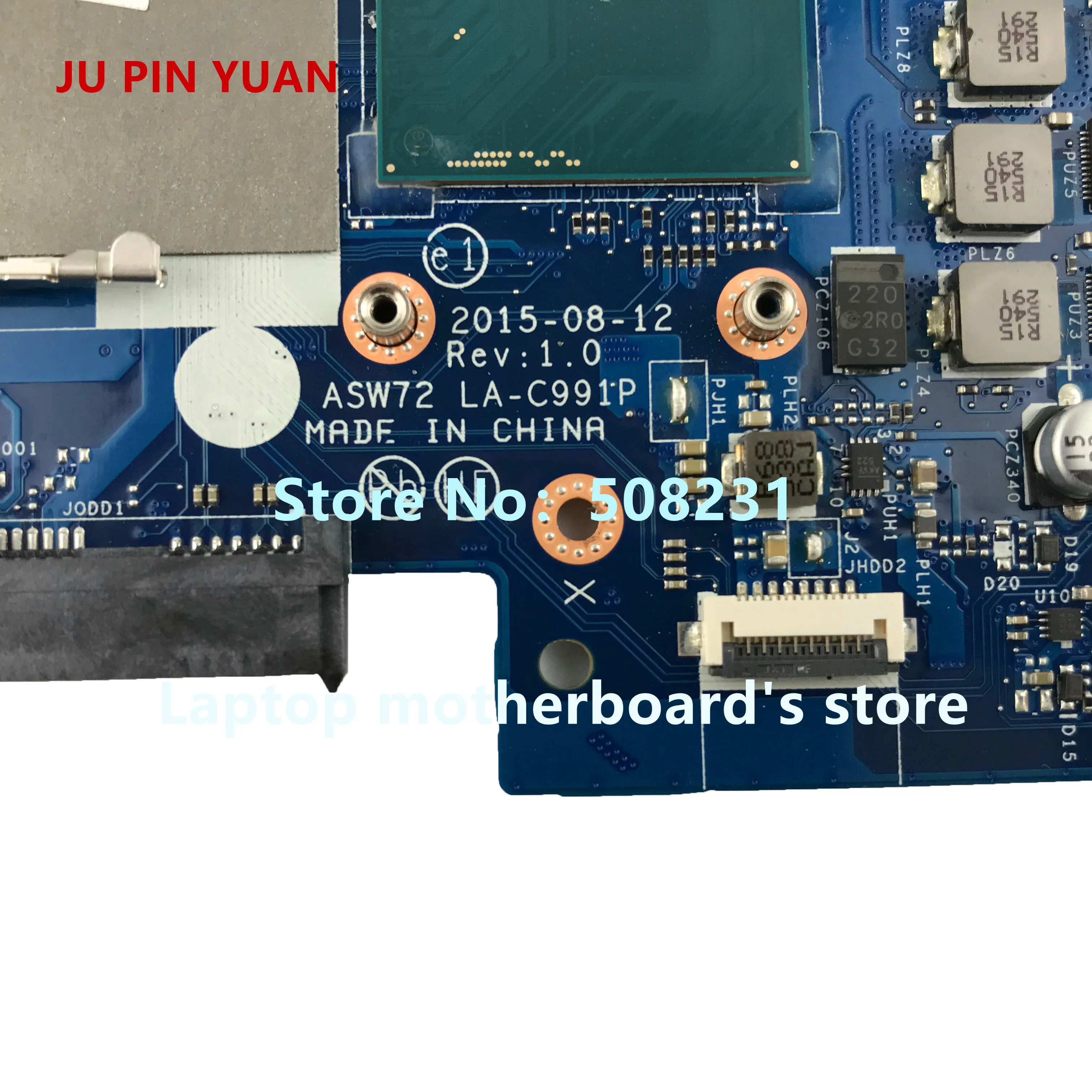 JU PIN юаней 829069-501 829069-601 ASW72 LA-C991P материнская плата для HP ENVY 17-R 17-R012tx материнская плата для ноутбука 940 м 2 ГБ i7-6700HQ