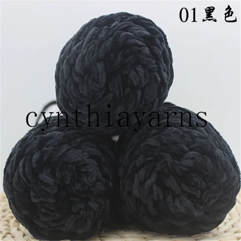 Velvet yarn Soft protein Cashmere Yarn silk wool baby Yarn crochet knitting Yarn silk chenille cotton baby wool DIY sweater