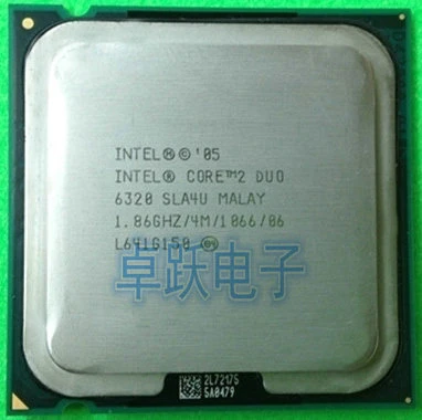 Intel Core 2 Duo E6320 CPU 1.86G Processor (1.86Ghz/ 4M /1066GHz) Socket  775 free shipping - AliExpress