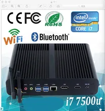 Mini pc x86 i7 processor thin client mini pc dual core 7500u linux mini server itx case support bluetooth