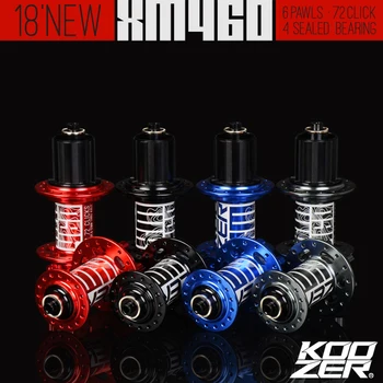 

KOOZERXM460 Front And Rear Wheel Hub 100*9/15mm135*10/142*12mm QR Thru 32 Hole Bicycle 6 Claw 72 Ring Barrel Shaft Quick Release