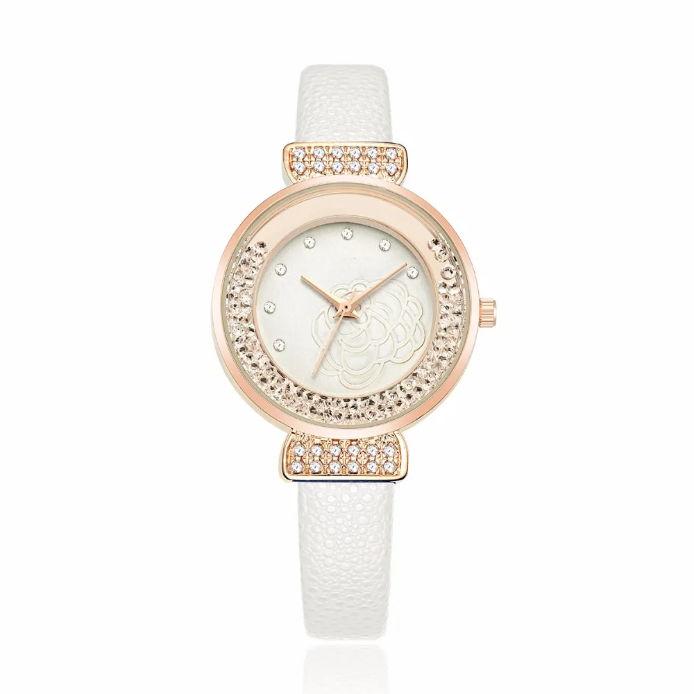 

luxury bling watch women leather women female slim watches bracelet ladies quartz wristwatch