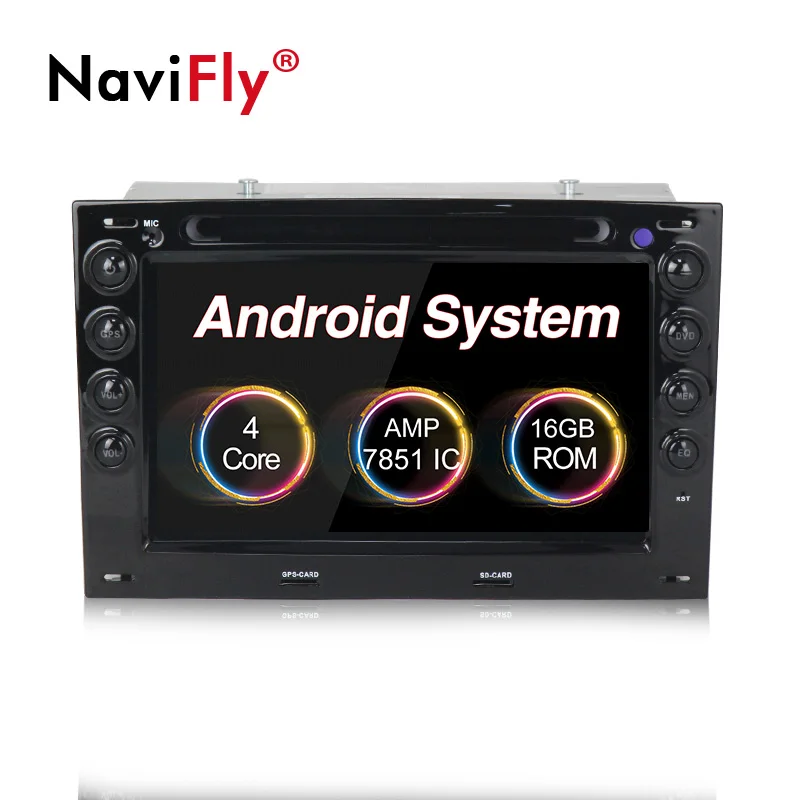 

NaviFly 2 Din Car DVD Radio player for Renault Megane 2 2003-2010 Android 8.1 Multimedia GPS navigation HD FM stereo Head Unit