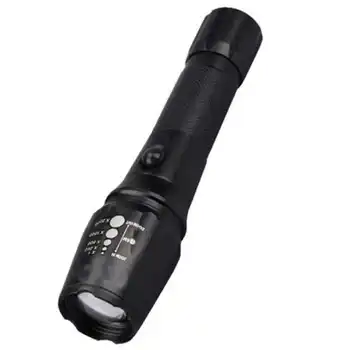 

G700 Zoom Flashlight X800 Military Lumitact led flashlight 18650 Battery Charger powerful led flashlight rechargeable #4A27
