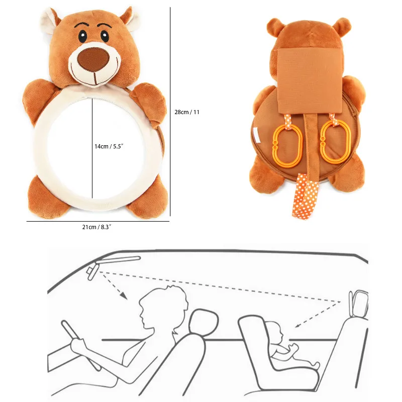 1 Baby Rear Facing Mirrors Safety Car Back Seat Baby Easy View Mirror Car Inner Mirror Infant Monitor for Kids Toddler Child_meitu_3