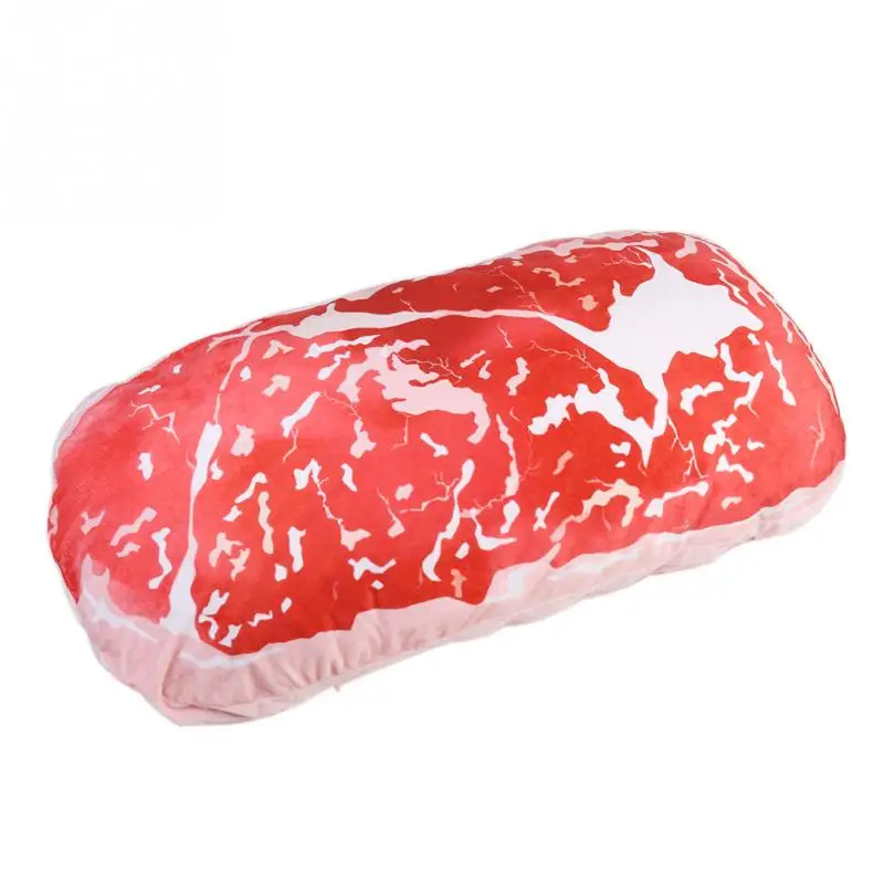 Creative 3D Pork Meat Cushion Back Pillow Plush Cushions Chair Seater Cushion Home Textile OFin