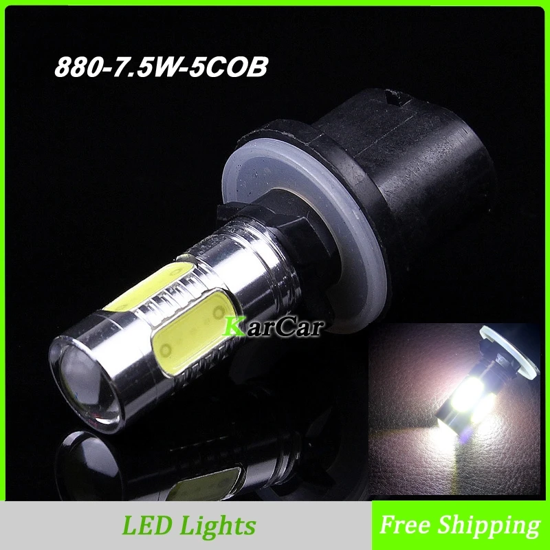 

2PCS/Lot 7.5W 880 5COB Chip with Lens LED Car Fog Lights Bulbs, High Power LED Headlights Daytime Running Lights