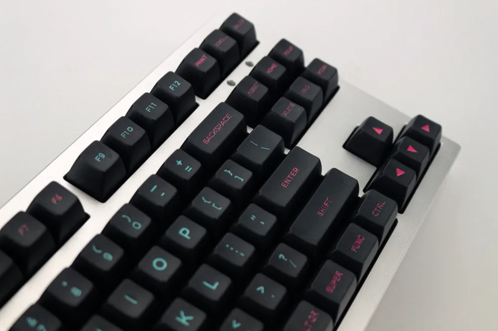 Крутой джаз, Майями, выгравированные красящие шрифты SA PBT keycap для Cherry mx mechanical keyboard iso keycaps