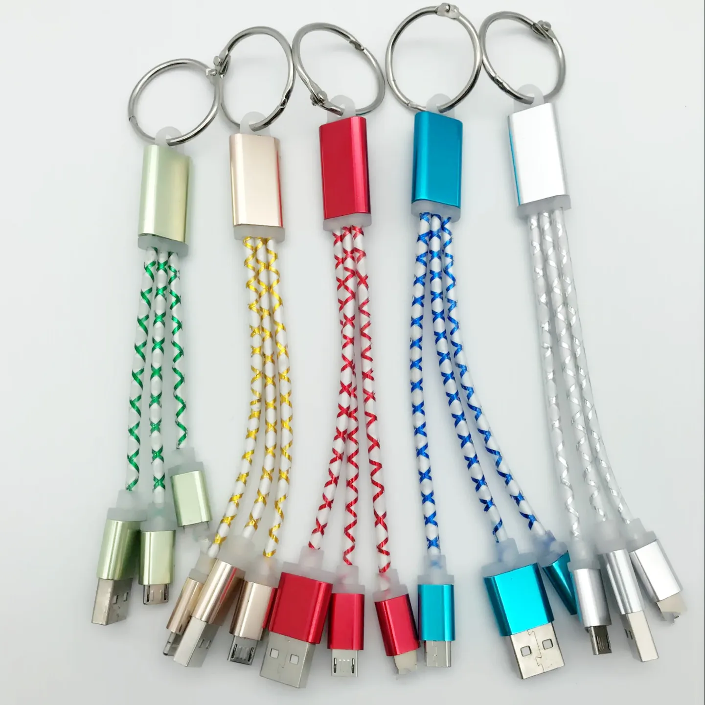 Reebeen سريع كابل شحن 2 in1 الهاتف المحمول كابل بيانات ل فون المصغّر usb 8 دبوس كابل الشاحن ل Xiaomi هواوي سامسونج