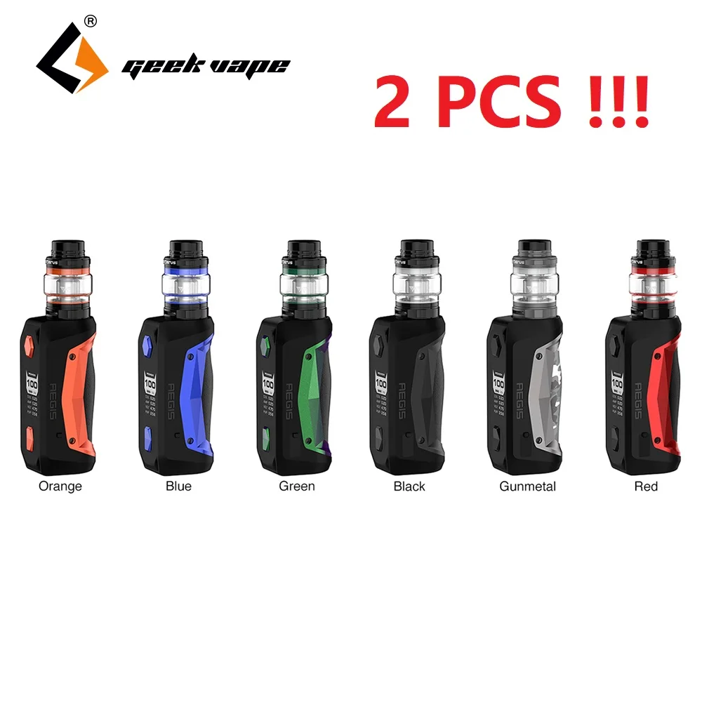 2 шт./лот оригинальный 100 Вт Geekvape Aegis соло TC комплект W/5 5 мл/2 мл Cerberus БАК &amp Advanced как