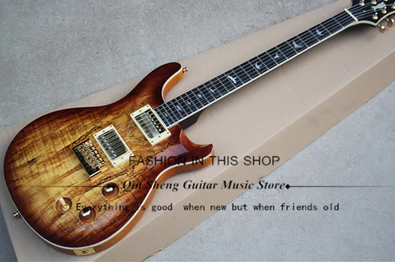 

mahogany electric guitar with sculpture body,burl maple veneer,LP pickups,maple fretboard,gold hardware,free shipping