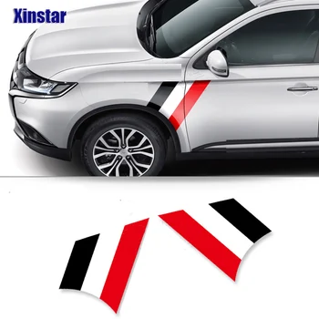 

2pcs KK car fender sticker car exterior decoration sticker For MITSUBISHI ASX LANCER OUTLANDER EX CrossEndeavore-EVOLUTION