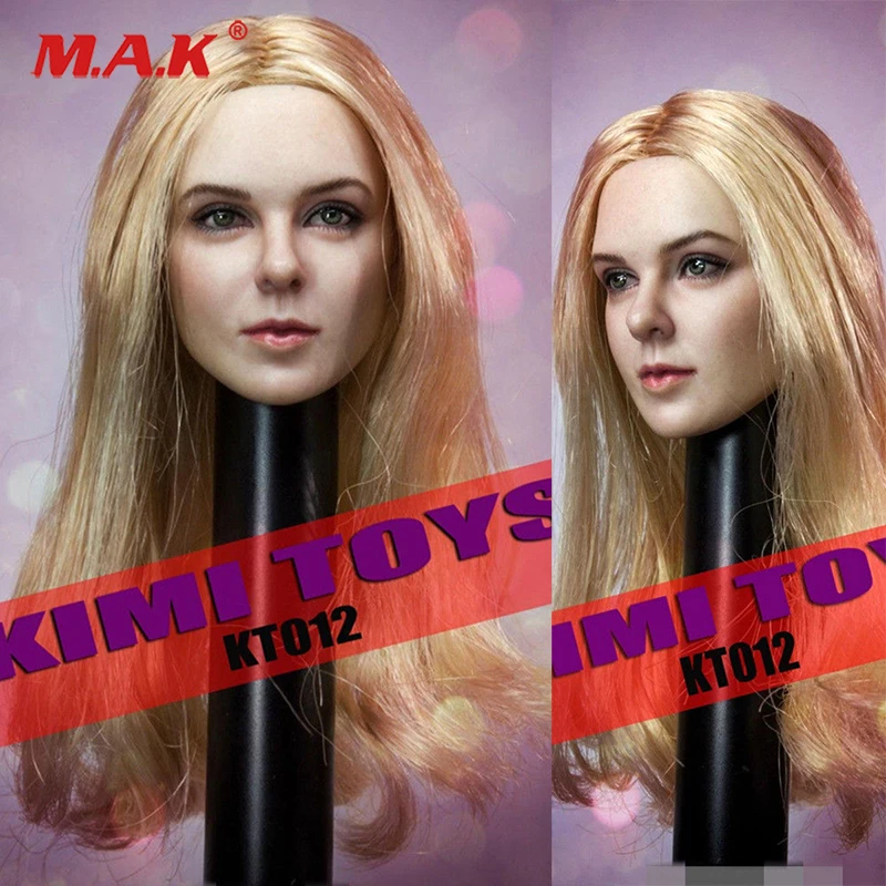 

In stock 1:6 Scale Female Head Black Widow Carved KIMI TOYS KT012 1/6 European American Female Headsculpt Girl Head Model